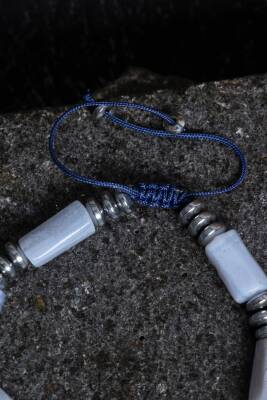 Sertifikalı Hematit ve Obsidyen Doğal Taş Bileklik - Osmanlı Doğaltaş