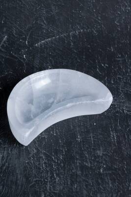 Sertifikalı Hilal Selenit Tabak - 3