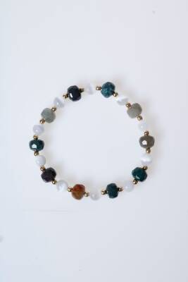 Sertifikalı Hint Akik, Selenit Doğal Taş Bileklik (SK:088) - 6