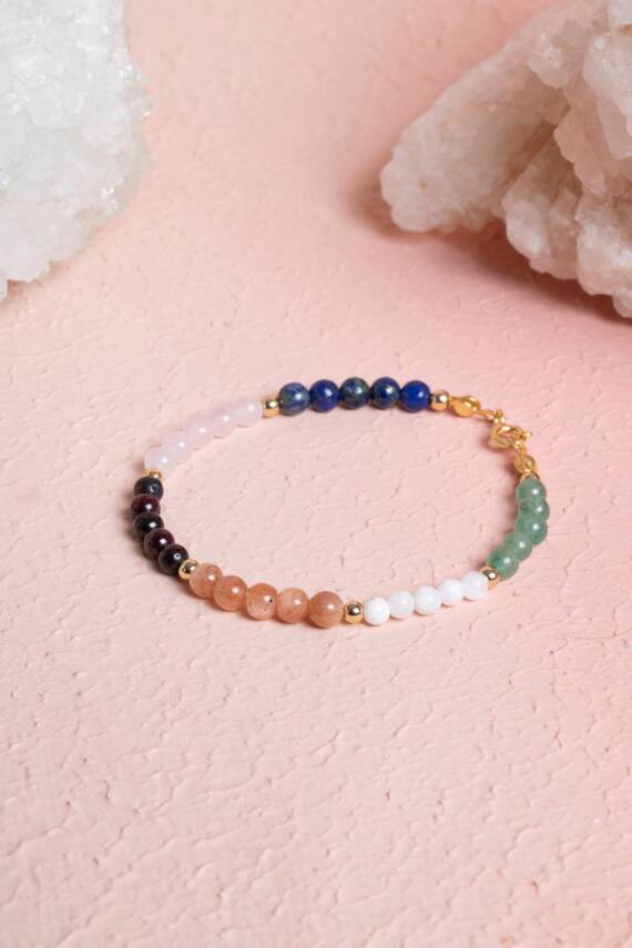 Sertifikalı İkizler Burcu Doğal Taş Bileklik - 1