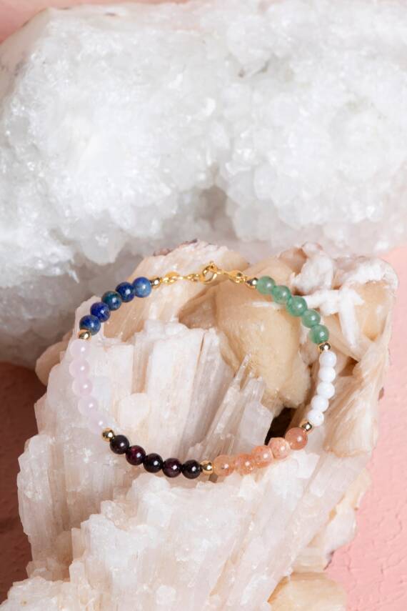 Sertifikalı İkizler Burcu Doğal Taş Bileklik - 2