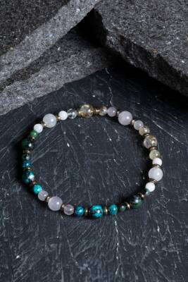 Sertifikalı İkizler Burcu Doğal Taş Bileklik (SK:259) - 4