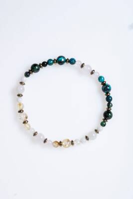 Sertifikalı İkizler Burcu Doğal Taş Bileklik (SK:259) - 6