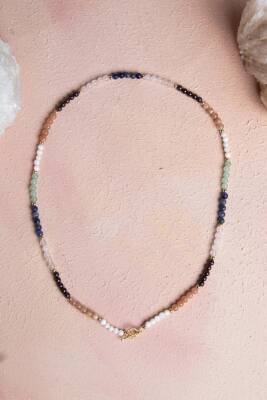 Sertifikalı İkizler Burcu Doğal Taş Kolye - 4