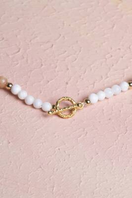 Sertifikalı İkizler Burcu Doğal Taş Kolye - 5