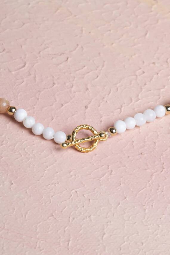 Sertifikalı İkizler Burcu Doğal Taş Kolye - 5