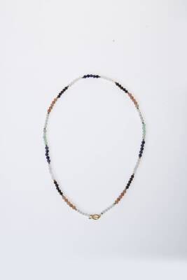 Sertifikalı İkizler Burcu Doğal Taş Kolye - 6