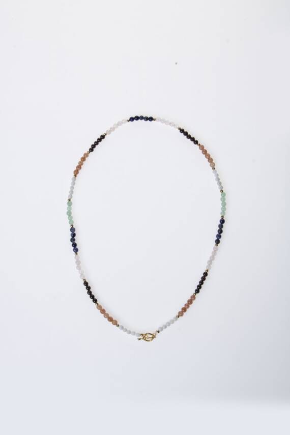 Sertifikalı İkizler Burcu Doğal Taş Kolye - 6