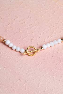 Sertifikalı İkizler Burcu Doğal Taş Kolye - 4