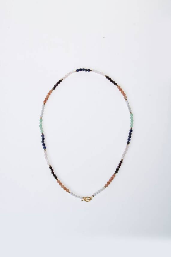 Sertifikalı İkizler Burcu Doğal Taş Kolye - 6