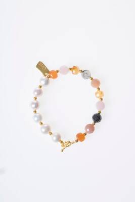 Sertifikalı İkizler Burcu Gümüş Kapama Doğal Taş Bileklik (SK:270) - 6