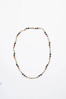 Sertifikalı İkizler Burcu Gümüş Yıldızlı Doğal Taş Kolye - 4