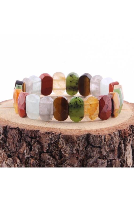 Sertifikalı İkizler Burcu Roleks Doğal Taş Bileklik (SK:405) - 3