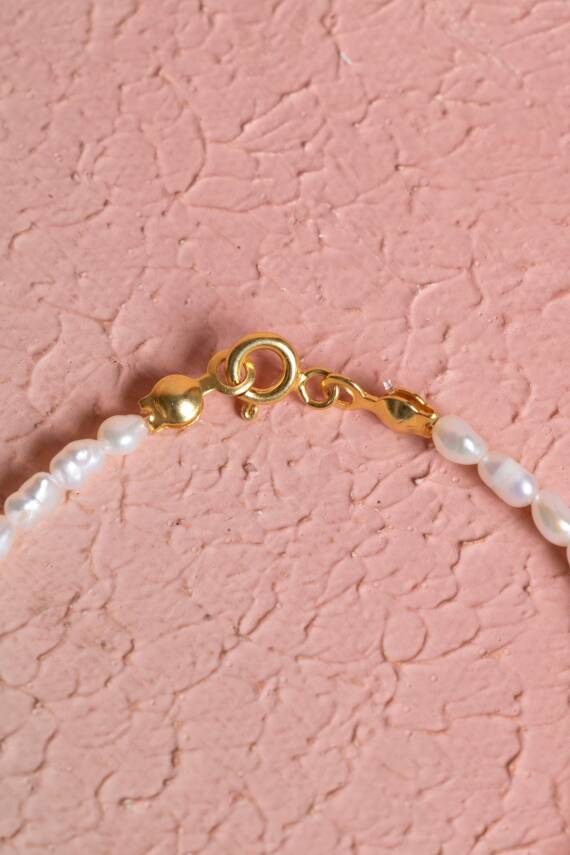 Sertifikalı İnci, Ametist Gümüş Kapama Doğal Taş Bileklik (SK:065) - 4