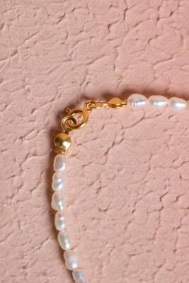 Sertifikalı İnci, Aventurin Gümüş Kapama Doğal Taş Bileklik (SK:067) - 4