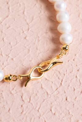 Sertifikalı İnci Gümüş Kapama Doğal Taş Bileklik (SK:053) - 3