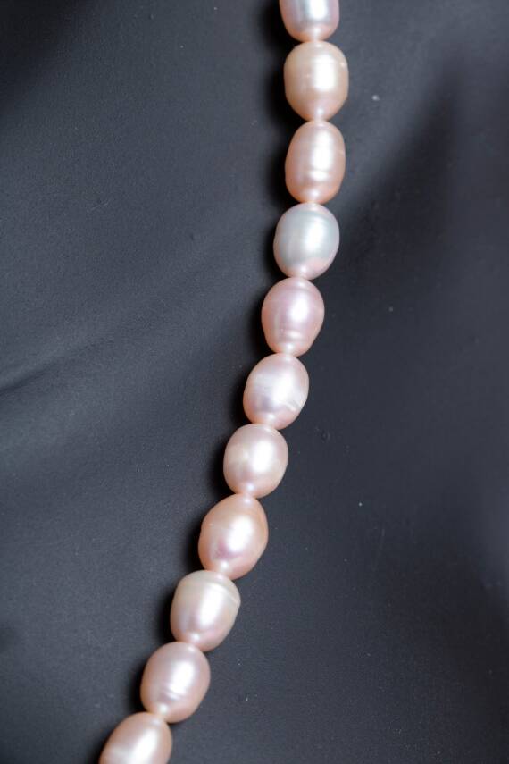 Sertifikalı İnci Gümüş Kapama Doğal Taş Kolye (SK:048) - 4