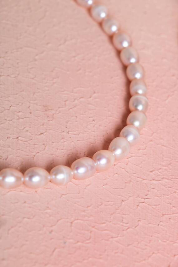 Sertifikalı İnci Gümüş Kapama Doğal Taş Kolye (SK:048) - 5