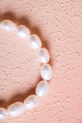 Sertifikalı İnci & Kelebek Figürlü Gümüş Aparatlı Doğal Taş Bileklik (SK:051) - 4