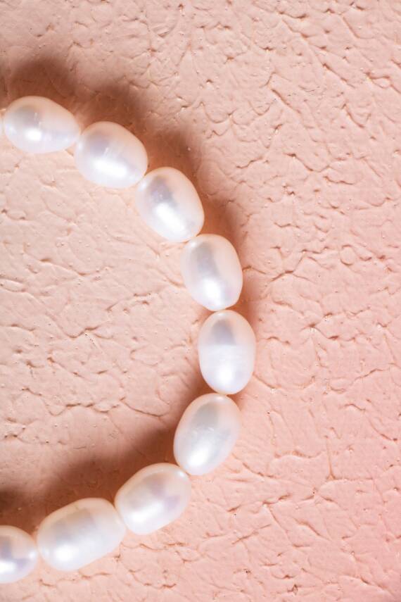 Sertifikalı İnci & Kelebek Figürlü Gümüş Aparatlı Doğal Taş Bileklik (SK:051) - 4