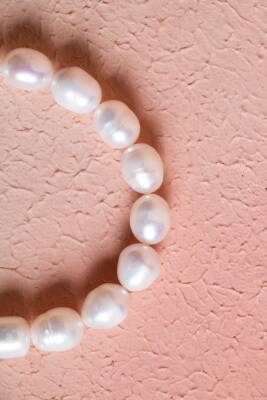 Sertifikalı İnci & Kelebek Figürlü Gümüş Aparatlı Doğal Taş Bileklik (SK:052) - 4