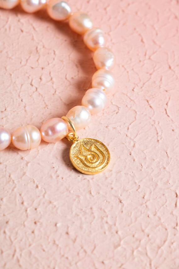 Sertifikalı İnci Lale Gümüş Aparatlı Doğal Taş Bileklik (SK:050) - 3