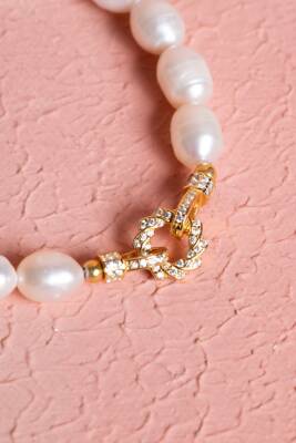 Sertifikalı İnci Misinalı Gümüş Aparatlı Doğal Taş Bileklik (SK:055) - 3