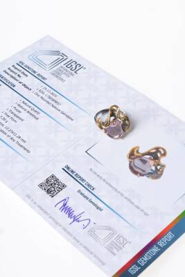 Sertifikalı İridyumlu Özel Tasarım Ametist Gümüş Yüzük (Kadın) - 3