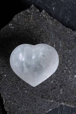 Sertifikalı Kalp Selenit Tabak - Osmanlı Doğal Taş