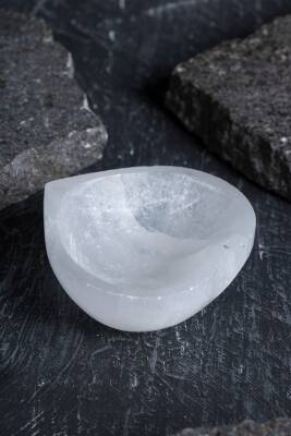 Sertifikalı Kalp Selenit Tabak - 3