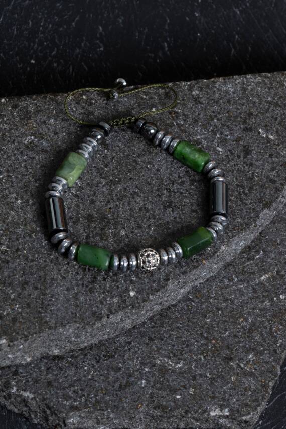 Sertifikalı Kalsedon, Sitrin ve Opal Doğal Taş Bileklik - 3