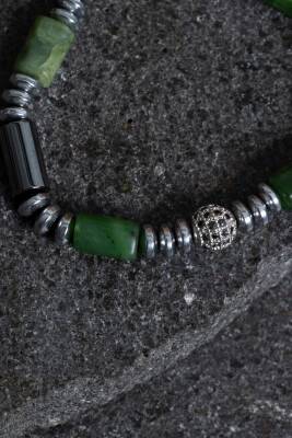 Sertifikalı Kalsedon, Sitrin ve Opal Doğal Taş Bileklik - 4