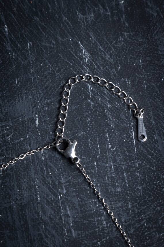 Sertifikalı Kaplan Gözü Doğal Taş Esans Şişesi Kolye - 5