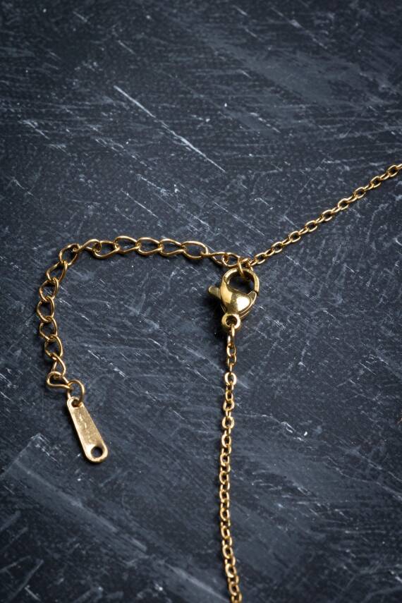 Sertifikalı Kaplan Gözü Doğal Taş Esans Şişesi Kolye - 5