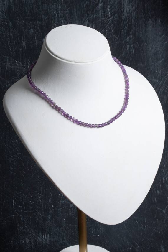 Sertifikalı Kaplan Gözü Doğal Taş Kolye - 5