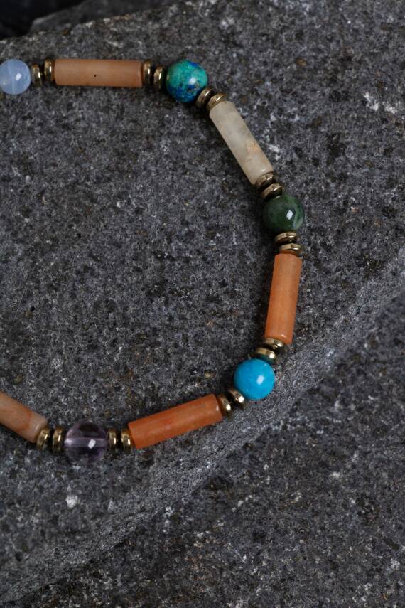 Sertifikalı Kaplan Gözü ve Hematit Doğal Taş Bileklik - 3