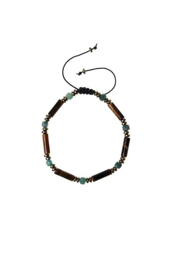 Sertifikalı Kaplan Gözü, Zümrüt Doğal Taş Makrome Bileklik - 5