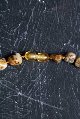 Sertifikalı Kehribar Doğal Taş Kolye (SK:150) - Osmanlı Doğal Taş