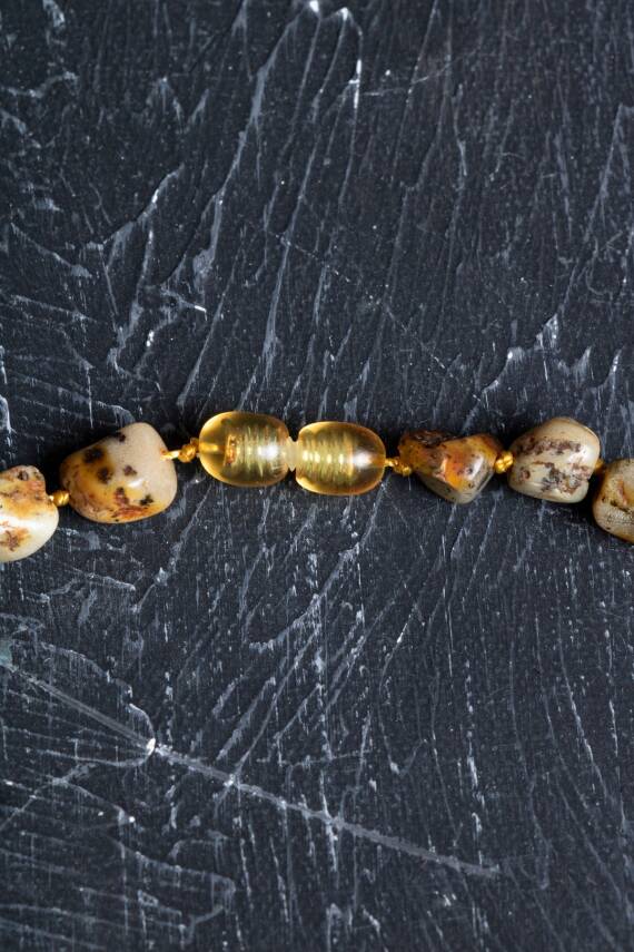 Sertifikalı Kehribar Doğal Taş Kolye (SK:150) - 1