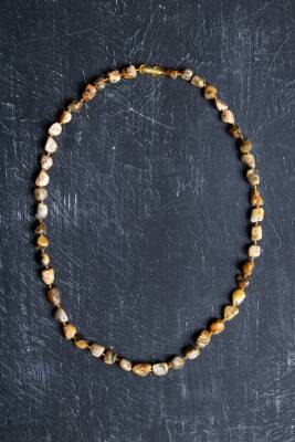 Sertifikalı Kehribar Doğal Taş Kolye (SK:150) - Osmanlı Doğal Taş