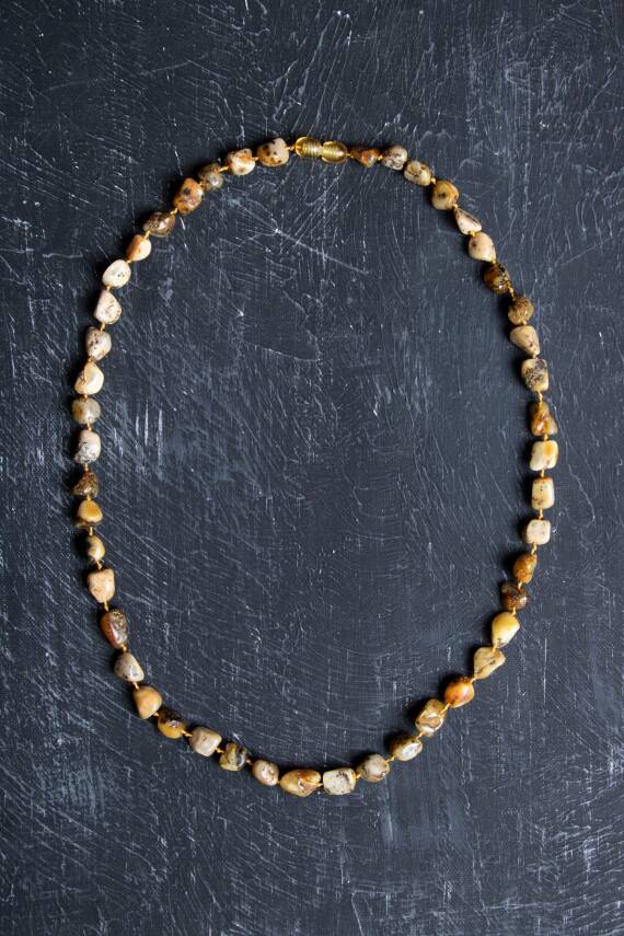 Sertifikalı Kehribar Doğal Taş Kolye (SK:150) - 1