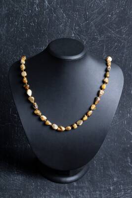 Sertifikalı Kehribar Doğal Taş Kolye (SK:150) - 4