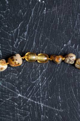 Sertifikalı Kehribar Doğal Taş Kolye (SK:150) - 5