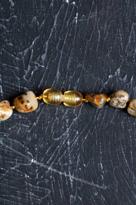 Sertifikalı Kehribar Doğal Taş Kolye (SK:150) - 5