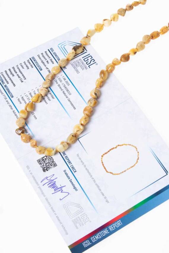 Sertifikalı Kehribar Kolye 5 (S.K310) - 1