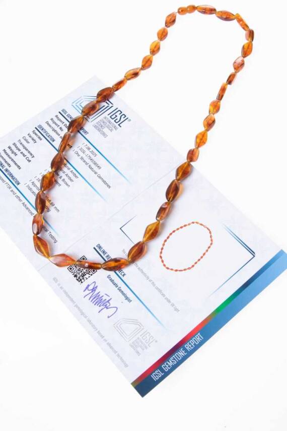 Sertifikalı Kehribar Kolye 6 (S.K311) - 1