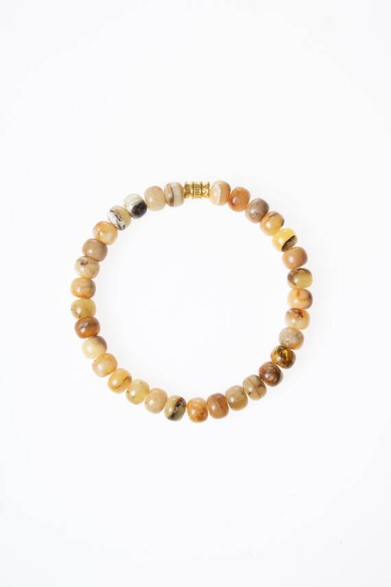 Sertifikalı Kehribar Metal Aparatlı Bileklik (S.K:304) - 2