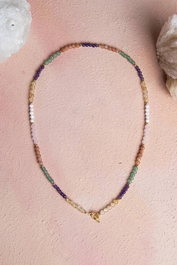 Sertifikalı Koç Burcu Doğal Taş Kolye - 5