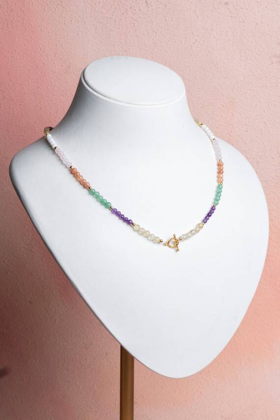 Sertifikalı Koç Burcu Doğal Taş Kolye - 1