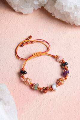 Sertifikalı Koç Burcu Doğal Taş Makrome Bileklik - Osmanlı Doğaltaş